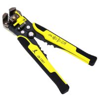 QZ-Jx1301 Wire Stripper Cable Cutter Crimper Ratchet Wheel Crimping Press Pliers Multi-function Hand Tool