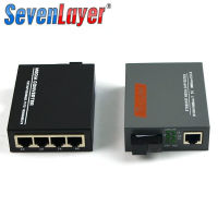 Fast Ethernet switch 4 RJ45 1 SC fiber Port 10/100/1000M Converter Fiber Optical Media Converter