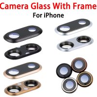 Back Rear Camera Lens Glass Cover With Frame Replacement Part For iPhone 6 6s 6Plus 6sPlus 7 7Plus 8 8Plus