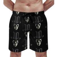 Steampunk Board Shorts Hot Skull ในหมวกด้านบนกางเกงขาสั้นชายหาดที่กำหนดเองสำหรับผู้ชายเอวยางยืดกางเกงว่ายน้ำน่ารักพลัสขนาด XS-5XL