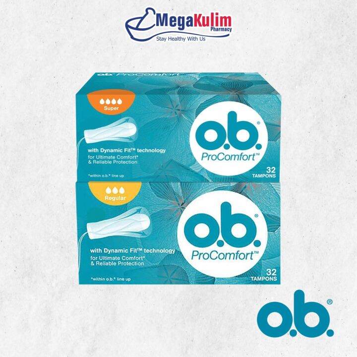 OB Tampon 32's (Regular / Super) Lazada