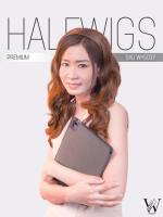 HALFWIGS ฮาฟวิกดัดลอนแบบคาดผม ความยาว 55 cm. วิกผมไหมเกาหลีเกรดพรีเมียม WH5037