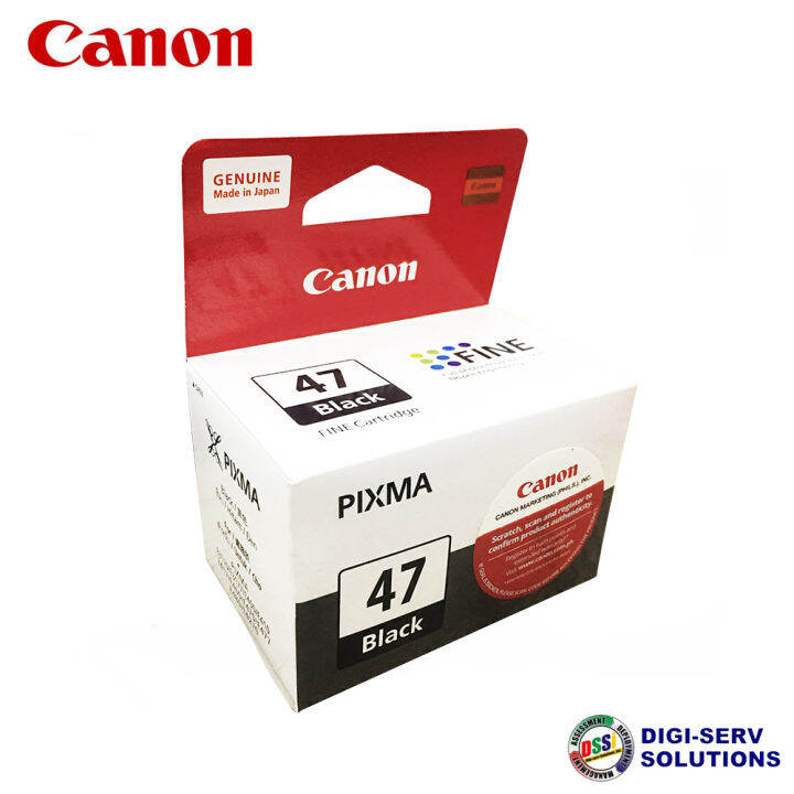 Canon PIXMA PG47 (Black) Ink Cartridge for Canon PIXMA E400/E410/E460