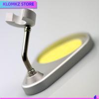 KLOMKZ โลหะสำหรับตกแต่ง แท่นรองรับโลหะบัดกรีแบบมือจับ T12-S9 สีเหลืองทาเล็บ ฐานยึดรองรับ แบบพกพาได้ ความปลอดภัยของการบัดกรี ขาตั้งหัวแร้งบัดกรี