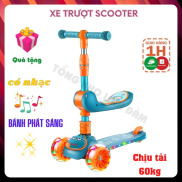 Xe trượt scooter FREESHIP đa năng phát sáng cho bé từ 2 đến 8 tuổi