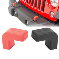 2Pcs สำหรับ Jeep Wrangler JK JL Gladiator JT 2007-2023กันชนหน้า Tow Hook ครอบคลุม Towball Hook Protector รถอุปกรณ์เสริม