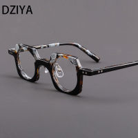 Vintage Square Acetate กรอบแว่นตาผู้หญิง Mens คุณภาพสูง Punk กรอบแว่นตา60312