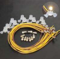 10 Set Warm White White LED Screw Bulb &amp; Stand 4.3mm E5 E5.5 Leds 12V-14V HOTTN Scale NEW E501T
