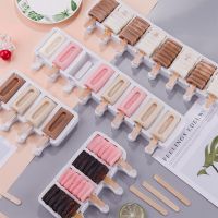 Silicone Ice Cream Mold DIY Homemade Popsicle Moulds Freezer 8 Cell Small Size Ice Cube Tray Popsicle Barrel Makers Baking Tools