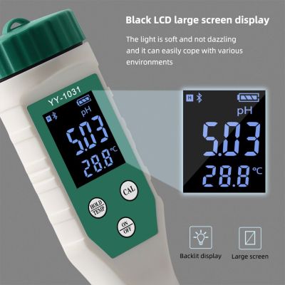 Digital Skin PH Meter 0.00~14.00 Bluetooth Smart Acidity Tester Flat Sensor Monitor Face Body Testing For Spa Medicine Household