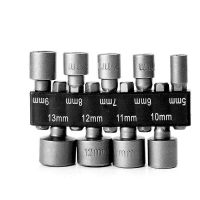 9Pcs Power Nut Driver Hex Shank Drill Bit Adapter Socket Wrench Screw Tool 5mm 13mm