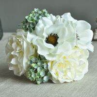 hot【cw】 Artificial flowers peony wedding decoration hand bouquets home living room photography props fake