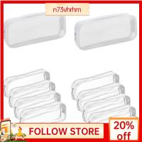 N73VHRHM 10 Pcs โปร่งใสโปร่งใส ถุงซิปใส แบบพกพาได้ สีขาวขาว กระเป๋าดินสอซิปใส ง่ายต่อการใช้ พีวีซีพีวีซี กล่องดินสอใส การเดินทางการเดินทาง