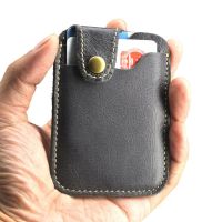 Retro Leather Credit Business Mini Card Wallet 2022 Convenient Man Women Smart Wallet Business Card Holder Cash Wallet Card Case