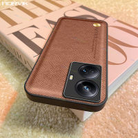 NORVIK เคสโทรศัพท์หนังผ้าสีล้วนสีน้ำตาลหรูหราสำหรับ Realme C55 C53 10 4G 11 10 Pro Plus Narzo 50 5G ซิลิโคนนิ่มฝาครอบเคสกันกระแทก N14-1