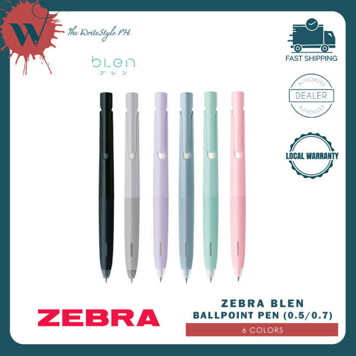 Zebra Blen Ballpoint Pens (0.5 / 0.7) Lazada PH