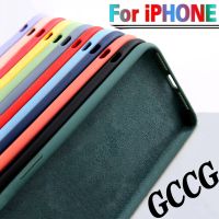 [Hot K] สำหรับ iPhone 7 6 6S 8 Plus Case ดั้งเดิมสุดหรูแบบนิ่มที่เป็นซิลิโคนเหลวสำหรับ iPhone 11 12 Pro X XR XS Max เคสโทรศัพท์