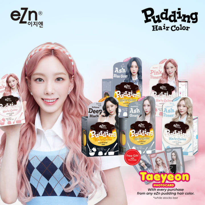 EZN Pudding Hair Color with easy DIY Hair Dye (8 color and bleach) Lazada