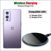 10W Fast Qi Wireless Charger for Oneplus 8 Pro Phone Wireless Charging Pad for Oneplus 9 Pro Breathing Light Indicator Gift Case