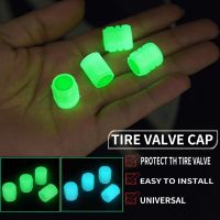 Universal Luminous Tire Valve Caps Car Wheel Hub Glowing Motorcycle Bike Rim Stem Covers Applicable Tyre Dust-proof Decorative Wheel Covers