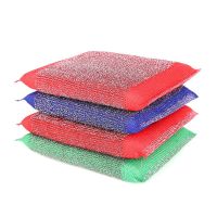 Pots Cleaning Scourer Reusable Pans Steel Wool Sponge Rub Washable Scrubber Kitchen Accessories Domestic Utilities For Washing Sponges Scourers Cloths