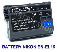 EN-EL15  ENEL15  EN-EL15B  ENEL15B Camera Battery for Nikon แบตเตอรี่สำหรับกล้องนิคอน Replacement Battery for Nikon D500,D600,D610,D750,D800,D800E,D810,D810A,D850,D7000,D7100,D7200,D7500,Nikon1 V1,Nikon V1,Z6,Z7 BY BARRERM SHOP