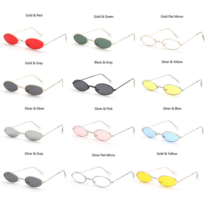 1pc-r-กรอบโลหะแว่นตากันแดดสี่เหลี่ยมผืนผ้าขนาดเล็กสำหรับผู้หญิงผู้ชาย-vintage-punk-uv400แว่นตาป้องกันคลาสสิกรูปไข่-eyeglasses