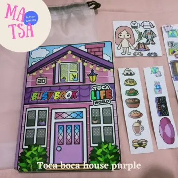 Toca boca dollhouse busy book toddler🌈Toca boca paper doll