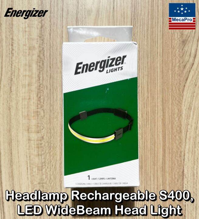ENERGIZER® Headlamp Rechargeable S400, LED WideBeam Head Light ไฟฉายคาด