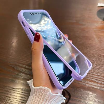 Luxury 360 Full Body Front Back Clear Case For iPhone 13 14 11 12 Pro Max XS X XR 7 8 Plus SE Silicone Bumper Shockproof Cover