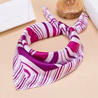 ✓☞ Fashion Square Women Girl Elegant Flight Attendants Hotel Waiter Business Imitate Silk Scarf printing Korean style Gift 50x50cm