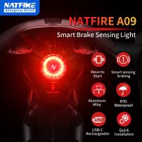 Smart Bike Rear Light Waterproof LED Charging Bicycle Auto Brake Sensing Light Accessories Bike Taillight Light Lights Reflectors