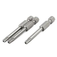 【✲High Quality✲】 quehui392 อะไหล่ปลาย T15 50มม. ไขควงไขควง Torx แม่เหล็กยาว3ชิ้น