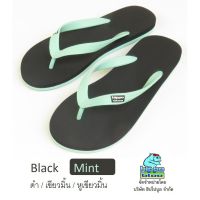 Hippo bloo รองเท้าแตะฮิปโปบูล Black Mint ชาย/หญิง ดำ / เขียวมิ้น หูเขียวมิ้น #รองเท้าแตะใส่สบาย  #รองเท้าแตะรัดส้น  #รองเท้าแตะแฟชั่น