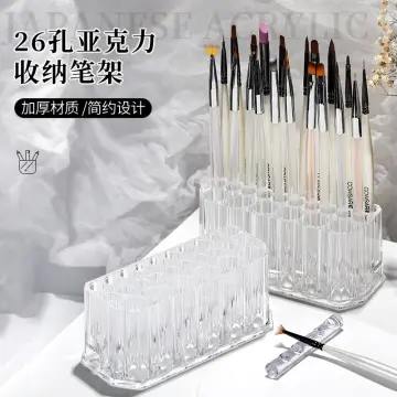 Extendable Plastic Brush Case Clear Paint Brush Holder Long