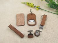 10pcs Portable Wooden Blank Bottle Opener Key Chain Money Clip Cufflinks Wood Unique Creative Gift