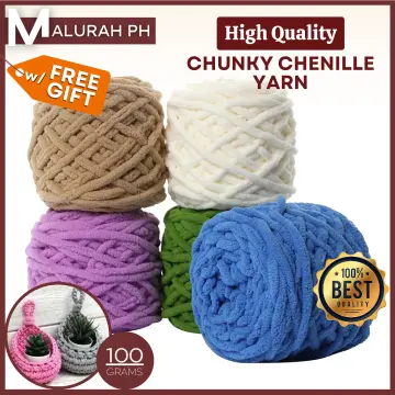 100g/Ball Chenille Chunky Yarn for Hand Knitting Soft Crochet Yarn