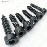 ☜♀☜ 10-50pcs/lot M1.7 M2 M2.3 M2.6 M3 M3.5 M4 M5 M6 Carbon Steel With Black Hexagon Socket Cap Head self tapping screw Model Screws