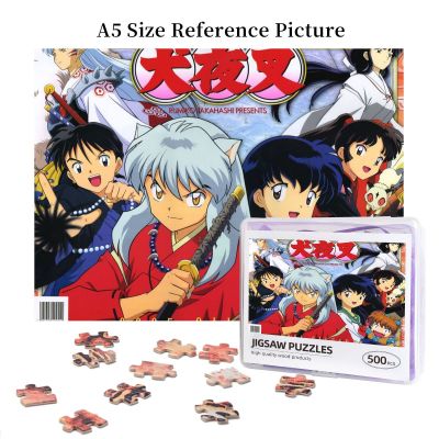InuYasha (4) Wooden Jigsaw Puzzle 500 Pieces Educational Toy Painting Art Decor Decompression toys 500pcs