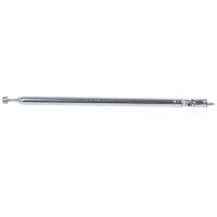 Metal part 7 Telescopic AM, FM radio antenna length 75 cm long silver