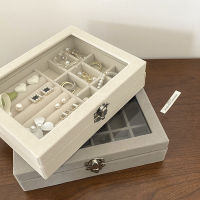 Jewelry Storage Box Large Capacity Flannelette Ring Necklace Earrings Portable Dust-proof Jewelry Box Dropshipping