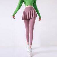 Cloud Rise Pleated Tennis Skirts for Ladies Golf Dancing Skorts SEXY Women Leggings High Waist Fitness Workout Running Pantskirt