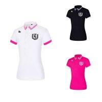 Le Coq✽◆ PINGˉ Golf apparel GOLF quick-drying breathable short-sleeved t-shirt ladies stand-up collar jersey all-match casual