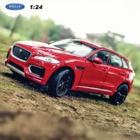 WELLY 1:24 JAGUAR F-Pace SUV red Car sports car simulation alloy car model crafts decoration collection toy tools gift