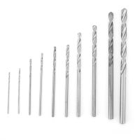 10PCS เหล็กความเร็วสูงทนทานก้านตรง 0.5-3mm Twist เจาะ Bits เครื่องมือเจาะ