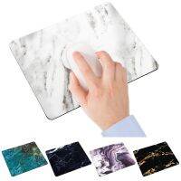 B Marble Round Mouse Pad Square Waterproof NonSlip Rubber Base Mousepads Washable Mousepads With Lycra Cloth For Office Laptop