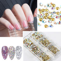 PINPAI SS3-SS16 900PCS แก้วแบนกลับ 3D เล็บ Rhinestones คริสตัล Strass สำหรับเล็บ Charms อุปกรณ์ตกแต่งเล็บ Rhinestones