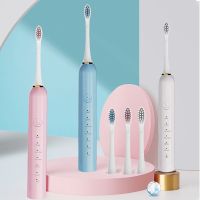 HOKDS Electric Toothbrush Sonic for Adults Children Dental Whitening Oral Care Clean Replacement Teeth Brush with Travel Storage Box