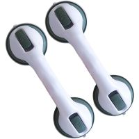 New Shower Handle Grab Bars Ultra Grip Dual Locking Safety Suction Cups Helping Handle Anti Slip Support for Toilet Bathroom Showerheads