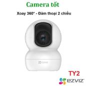 Mã 2611DIENTU500K hoàn 7 đơn 300K Camera WiFi EZVIZ TY2 1080P - Xoay 360